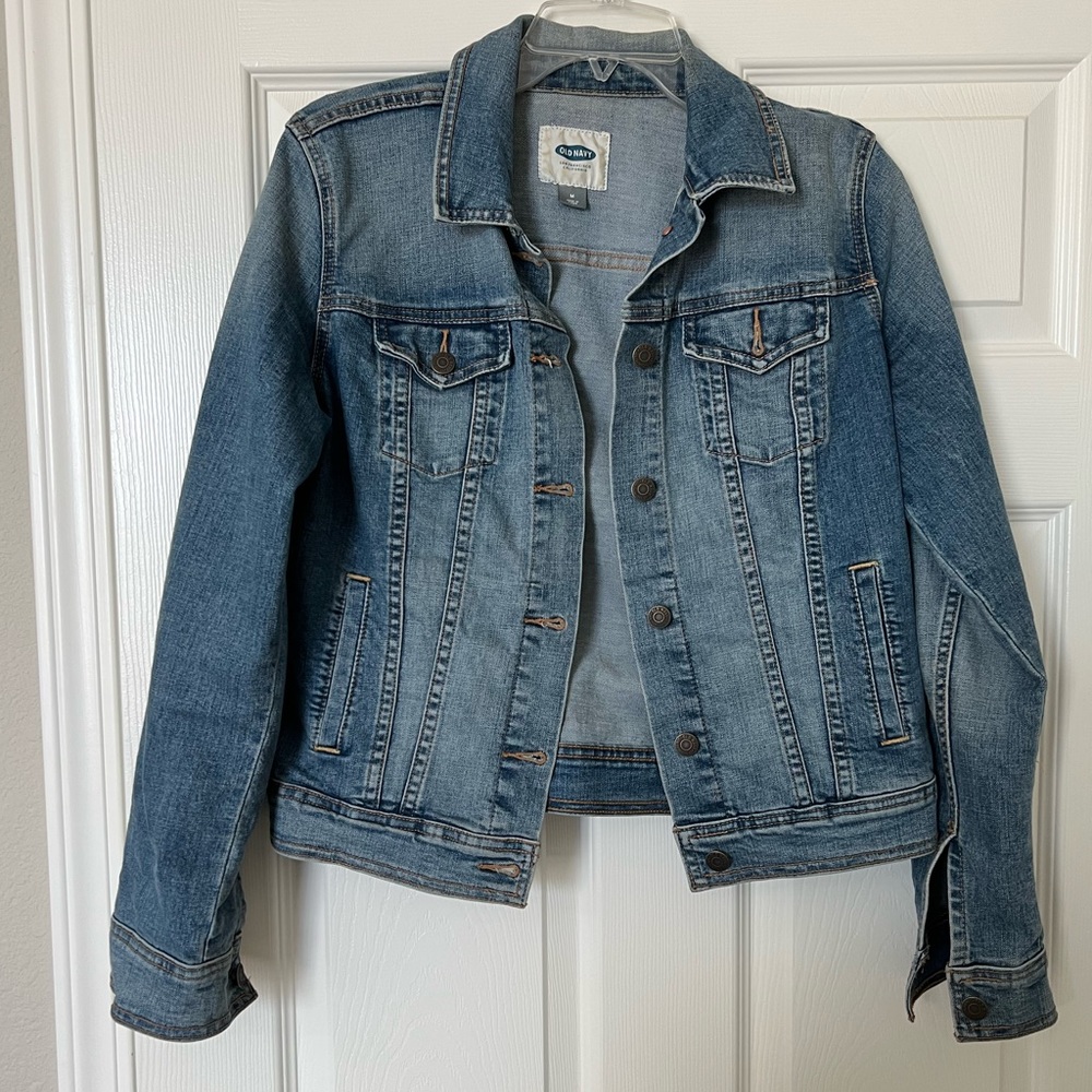 Old Navy stretch denim jacket, M